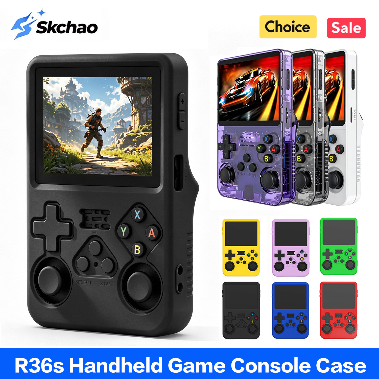 Case R36s Protective Case For  - Retro Handheld Game Console R36S 评论和价格
