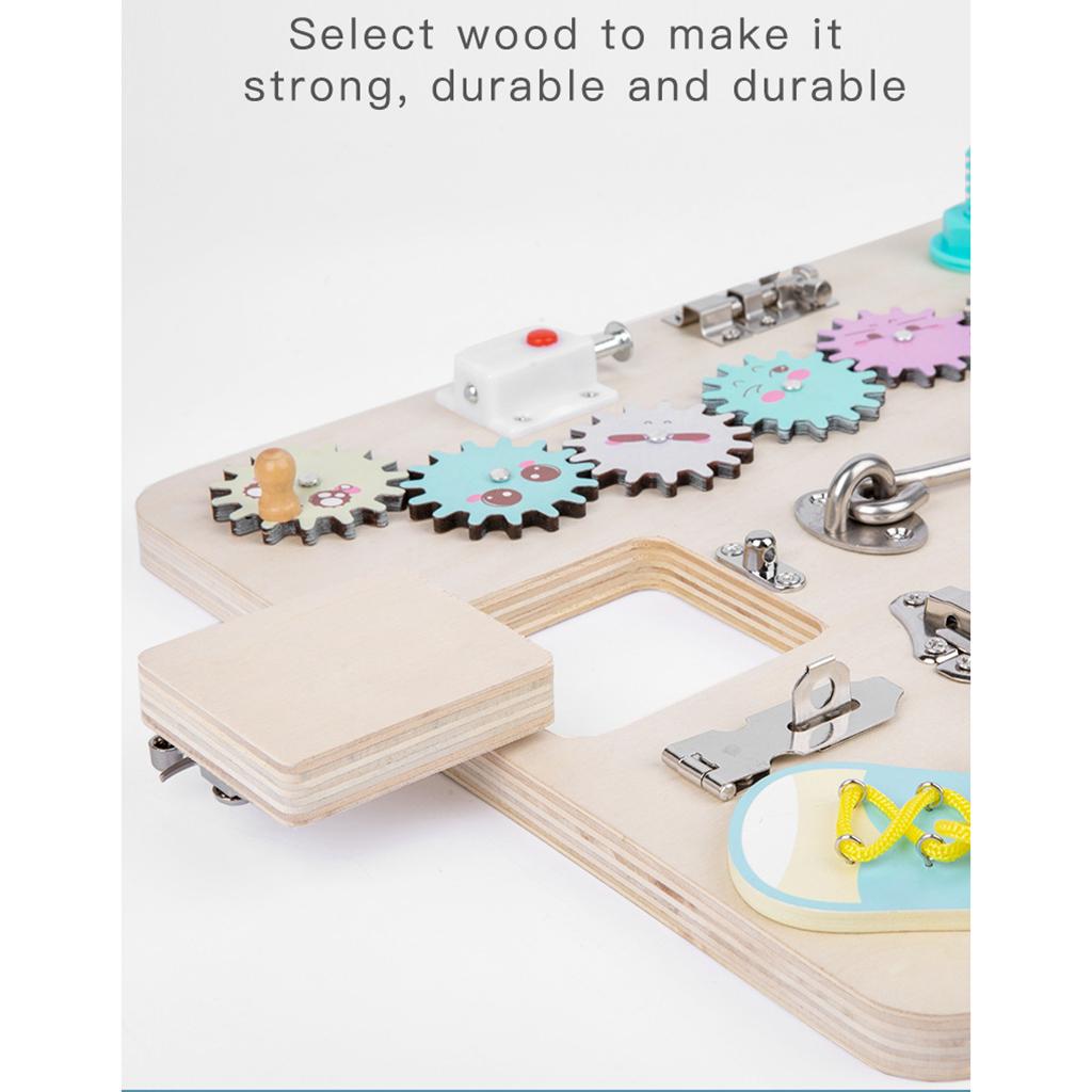 Toddler Activity Board Wooden  - Montessori Wooden Busy Board Toddler 评论和价格