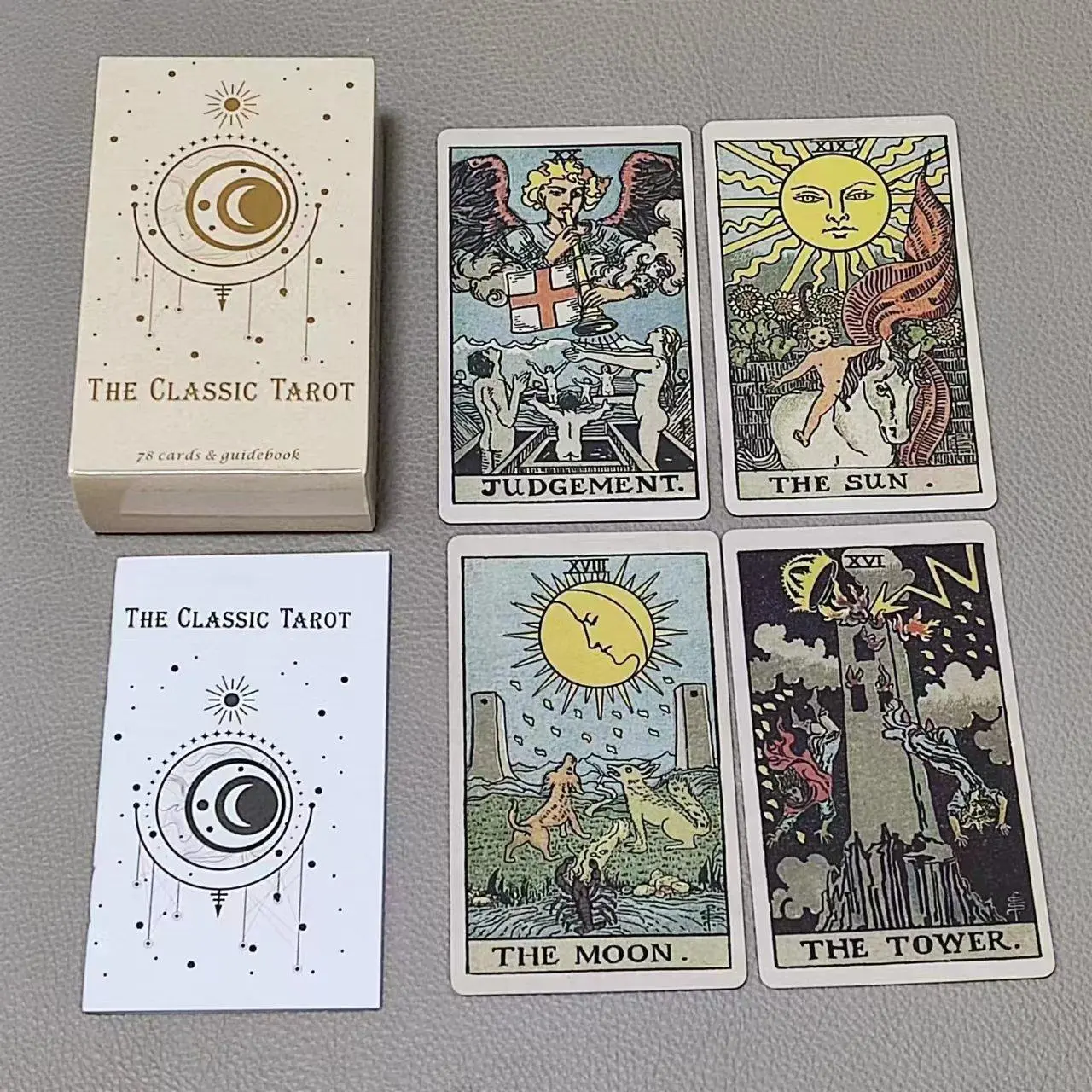 10.3*6cm The Classic Tarot 78  - Tarot Cards Deck With Guidebook 评论和价格