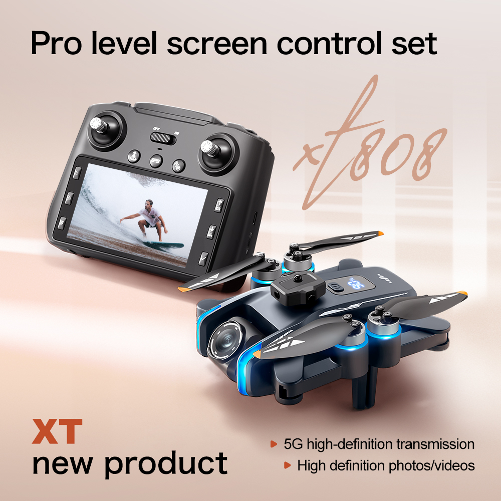 Original XT808 Max GPS Foldabl - Fpv Brushless Rc Drone 4K 评论和价格