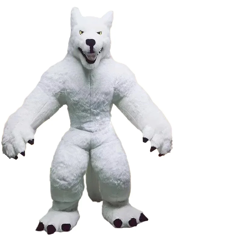 Giant Inflatable Grey Wolf Mas - Dolls 评论和价格