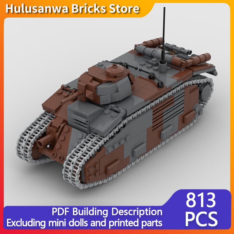 B1 Bis Military Tanks Model MO - Lego Compatible Military Tank 评论和价格