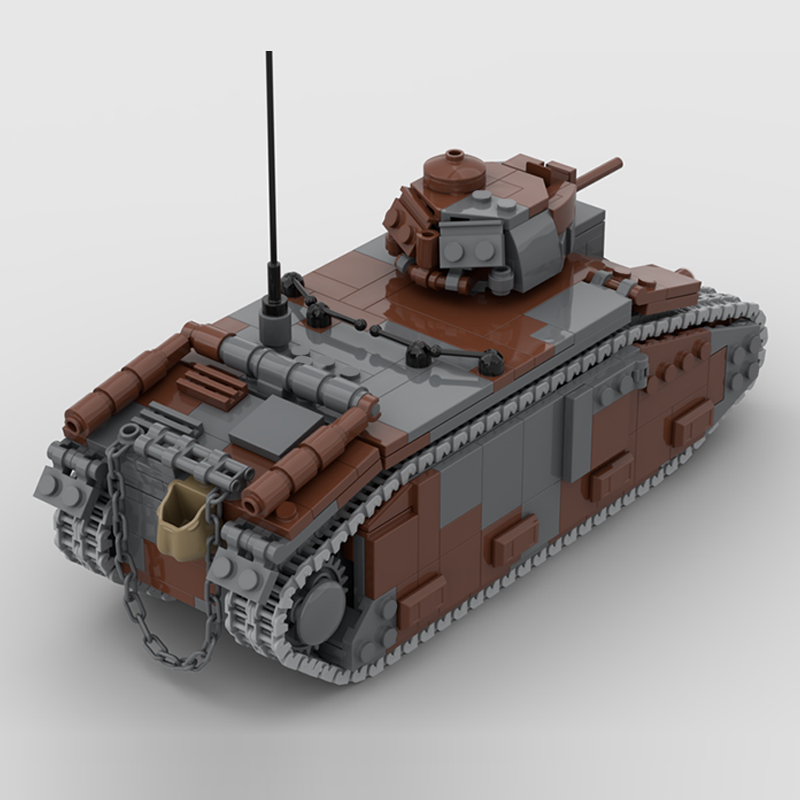 B1 Bis Military Tanks Model MO - Lego Compatible Military Tank 评论和价格